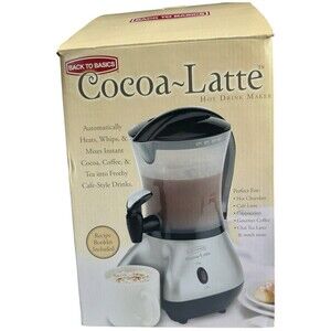 Back to Basics Cocoa Latte Hot Chocolate Latte Maker Drink Frother